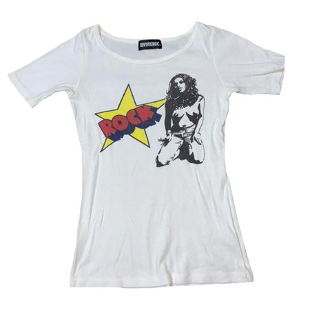 hysteric glamour white rock shirt