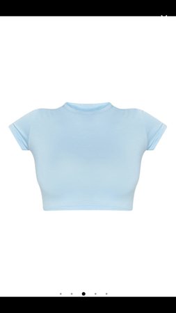 Light blue cropped t-shirt