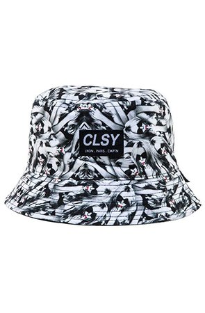 Classy Brand Reversible Suck It Bucket Sun Hat One Size White at Amazon Men’s Clothing store: