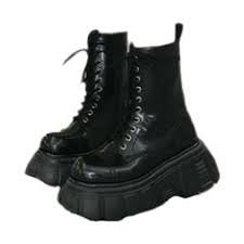 black grunge boots