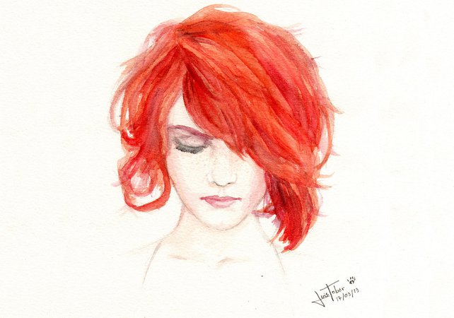 red head drawing - Google Search