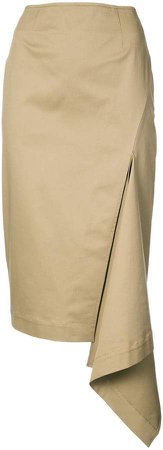 draped side detail skirt