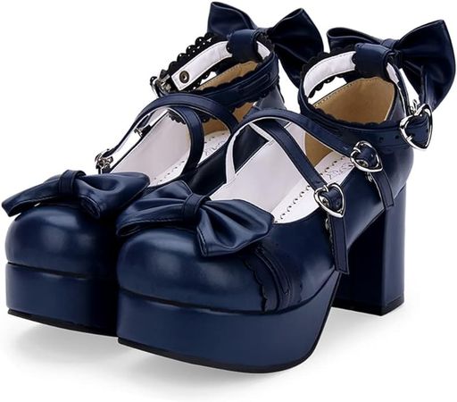 Amazon.com | BB BEROBELLO FASHION IS AN ATTITUDE Japanese Lolita Party Shoes Platform Heels Strappy Women's Pumps | Pumps