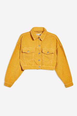 Mustard Corduroy Jacket - Denim - Clothing - Topshop