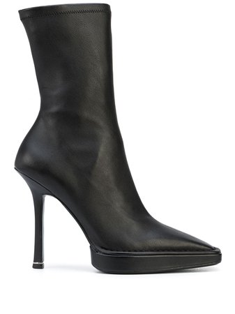 Shop Alexander Wang Bardot platform ankle boots with Express Delivery - FARFETCH