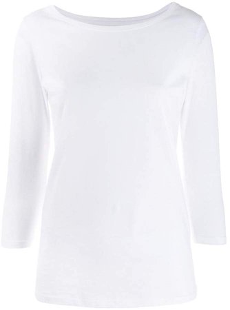 cropped sleeve T-shirt