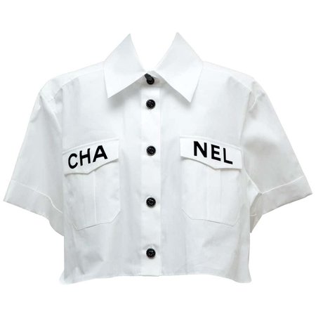 Chanel 2019 White Shirt Runway Piece
