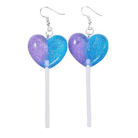 Heart Lollipop Earrings – Boogzel Apparel