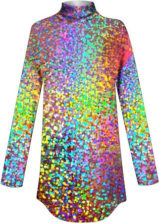 Amazon.com: HGps8w Valentine's Day Womens Sequins Heart Printed Blouses Dressy Casual Mock Neck Tunic Shirts Spring Long Sleeve Tops : Clothing, Shoes & Jewelry