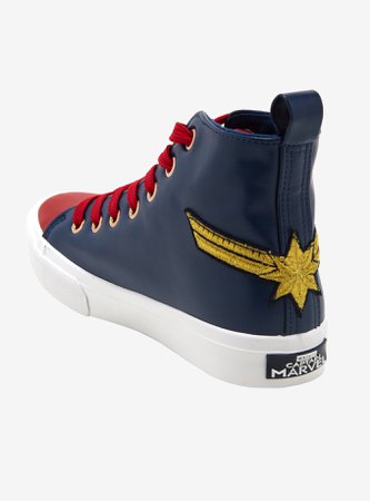 Marvel Captain Marvel Hi-Top Sneakers