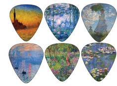 Pinterest (Pin) (7) Claude Monet Guitar Picks