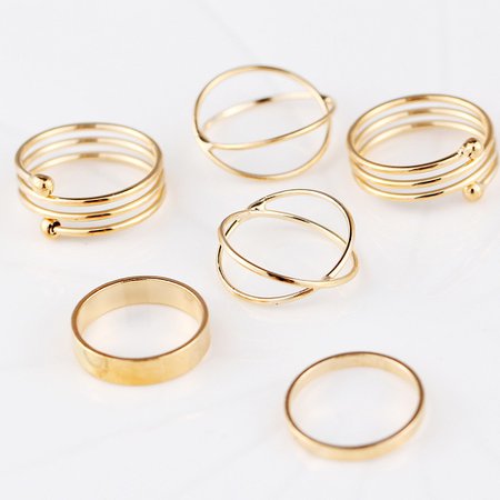 gold rings set