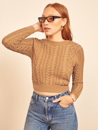 Dauphine Cable Knit Sweater - Reformation