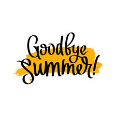 Bye, bye, Summer. The trend calligraphy - Buy this stock vector and explore similar vectors at Adobe Stock | Adobe Stock