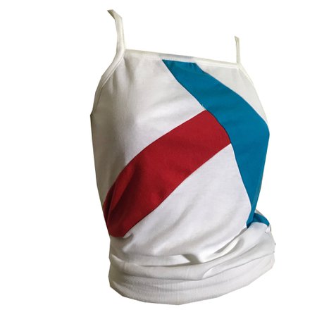 New Wave Red White and Turquoise Knit Tank Top circa 1970s – Dorothea's Closet Vintage