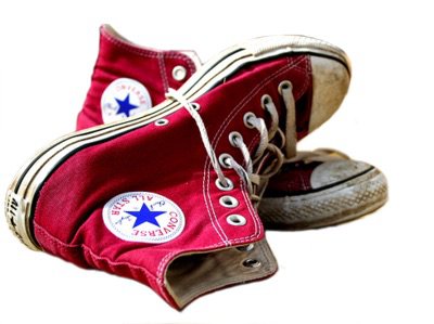 dirty red converse
