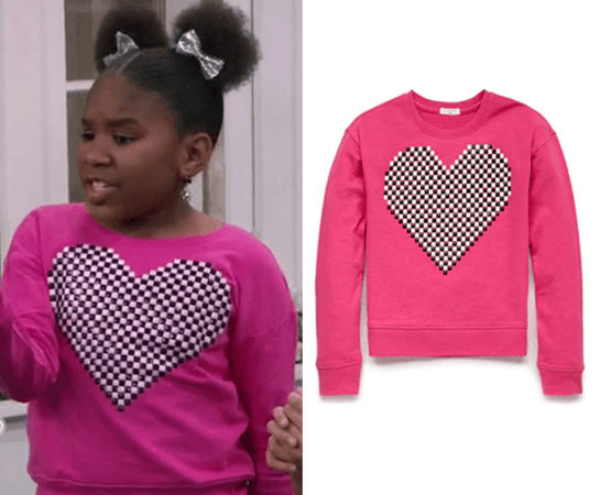 K.C. Undercover: Season 1 Episode 15 Judy’s Embellished Heart Sweater