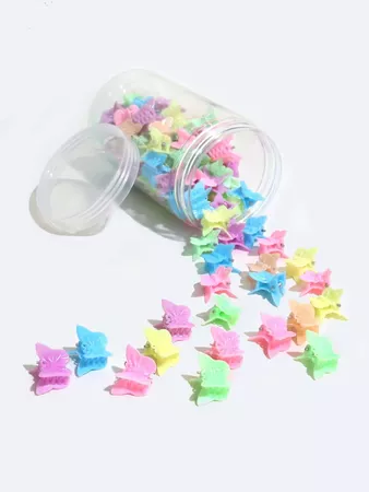 100pcs Baby Butterfly Design Hair Claw | SHEIN USA