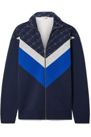 Stella McCartney | Intarsia stretch-knit track jacket | NET-A-PORTER.COM