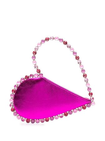 L'Alingi Love heart-shaped satin clutch bag