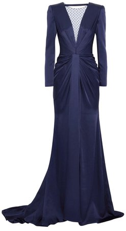 Jenny Packham midnight blue gown