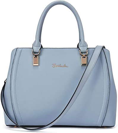 Amazon.com: BOSTANTEN Women Leather Handbag Designer Top Handle Satchel Shoulder Bags Crossbody Purses Blue: Shoes