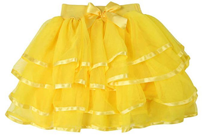 Amazon.com: storeofbaby Little Big Girls Tutu Skirt 4-Layered Tulle Holiday Party Dress Up Skirts 2-13 Years: Clothing
