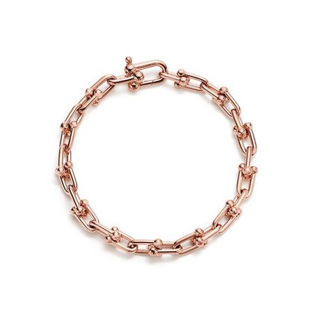 Tiffany HardWear link bracelet in 18k rose gold, medium. | Tiffany & Co.
