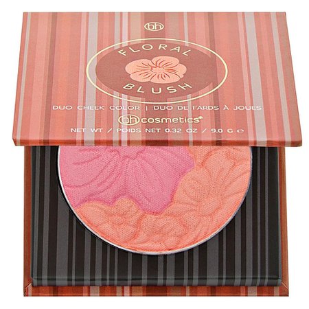 BH Cosmetics Floral Blush Duo Cheek Color in Caribbean Coral