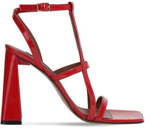 105mm Patent Leather Sandals