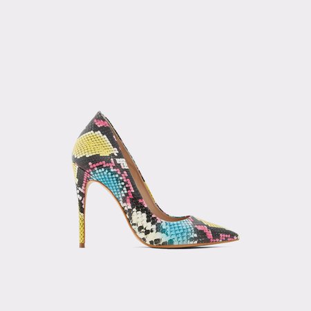 Cassedy Bright Multi Synthetic Snake Women's Pumps | Aldoshoes.com US