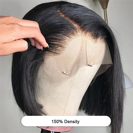 Nadula Straight Short Bob Wig Lace Frontal 150% Density Wig Pre Plucked 100% Human Hair Super Soft | Nadula