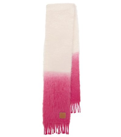 Loewe - Striped mohair and wool scarf | Mytheresa