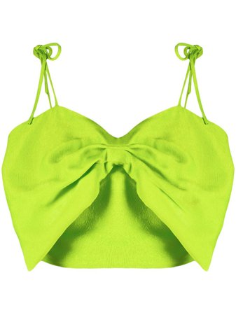 MSGM bow-detailed Cropped Top - Farfetch