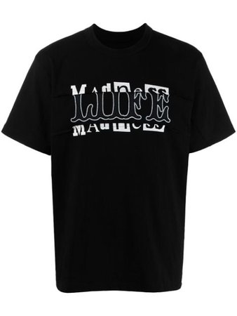 Sacai graphic-print T-shirt black 210180S - Farfetch
