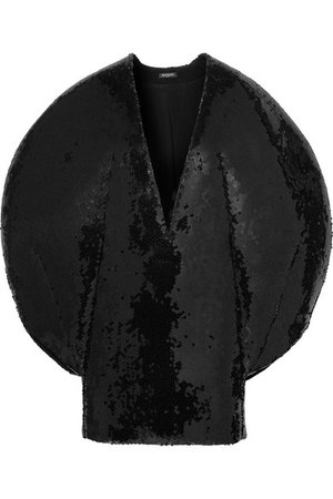 Balmain | Mini-robe en mousseline à sequins | NET-A-PORTER.COM