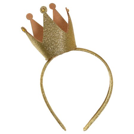 Child Glitter Crown Headband 2 1/2in x 3in | Party City