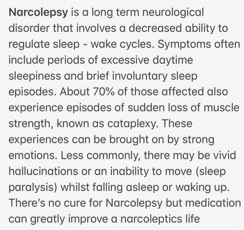 Narcolepsy meaning