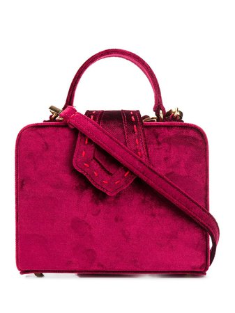 Mehry Mu Velvet Mini Box Bag MFBAW1981 Red | Farfetch