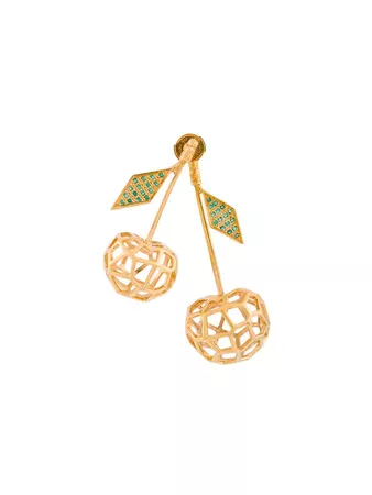 Natasha Zinko 18kt Gold cherries earrings
