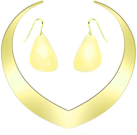 Amazon.com: Halloween Arabian Princess Costume Gold Necklace Gold Earrings Collar Bib Statement Necklace Jewelry Dangle Teardrop Earrings Cleopatra Costumes Accessory Greek Goddess Egyptian Costume for Women : Clothing, Shoes & Jewelry