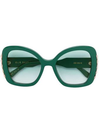 Elie Saab Oversized Square Sunglasses - Farfetch