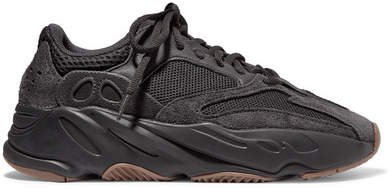 Yeezy Boost 700 Mesh And Suede Sneakers - Black