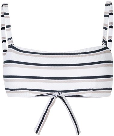 Asceno striped bikini top