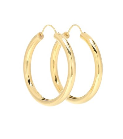 Gypsy 18-kt gold-plated hoop earrings