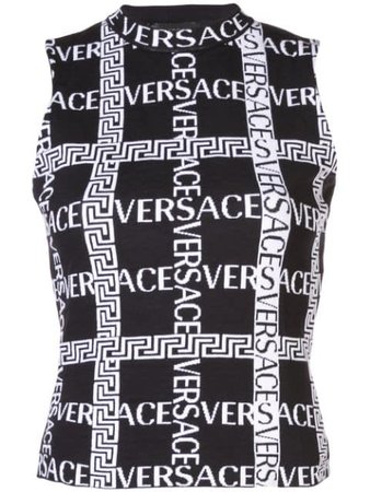 Versace Logo Printed Vest - Farfetch