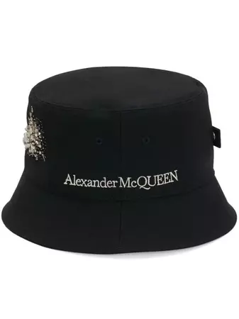 Alexander McQueen Astral Crystal Embellished Bucket Hat - Farfetch