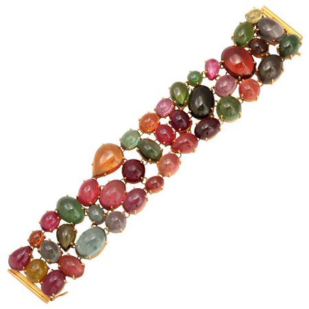 Multi-colored Tourmaline Bracelet