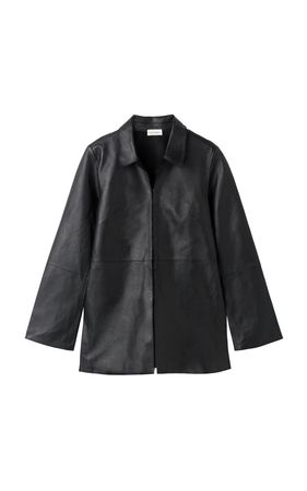 Alleys Tailored Leather Jacket By By Malene Birger | Moda Operandi