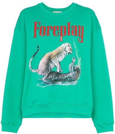 Foreplay printed leopards sweatshirt